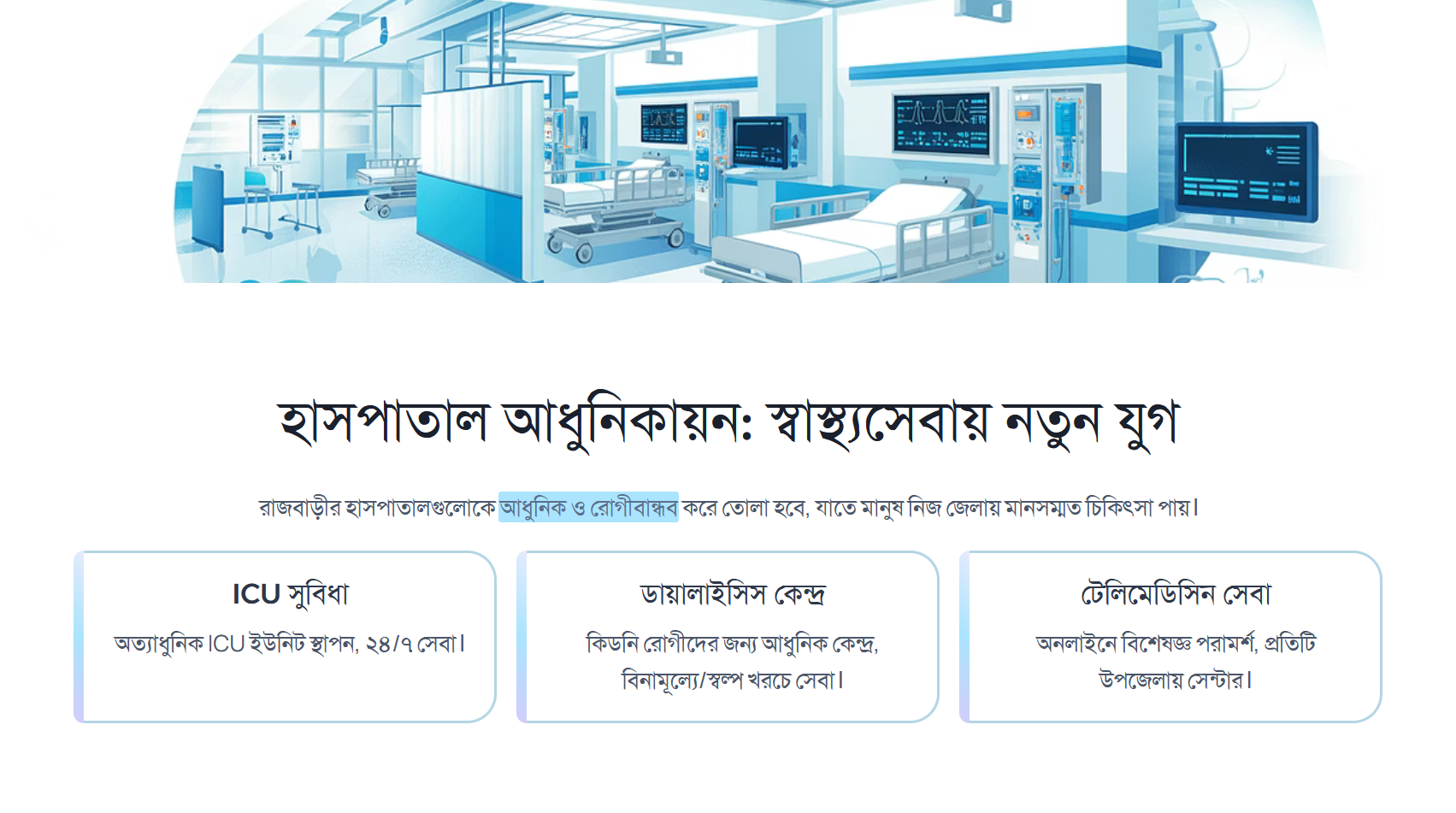 হাসপাতাল আধুনিকায়ন