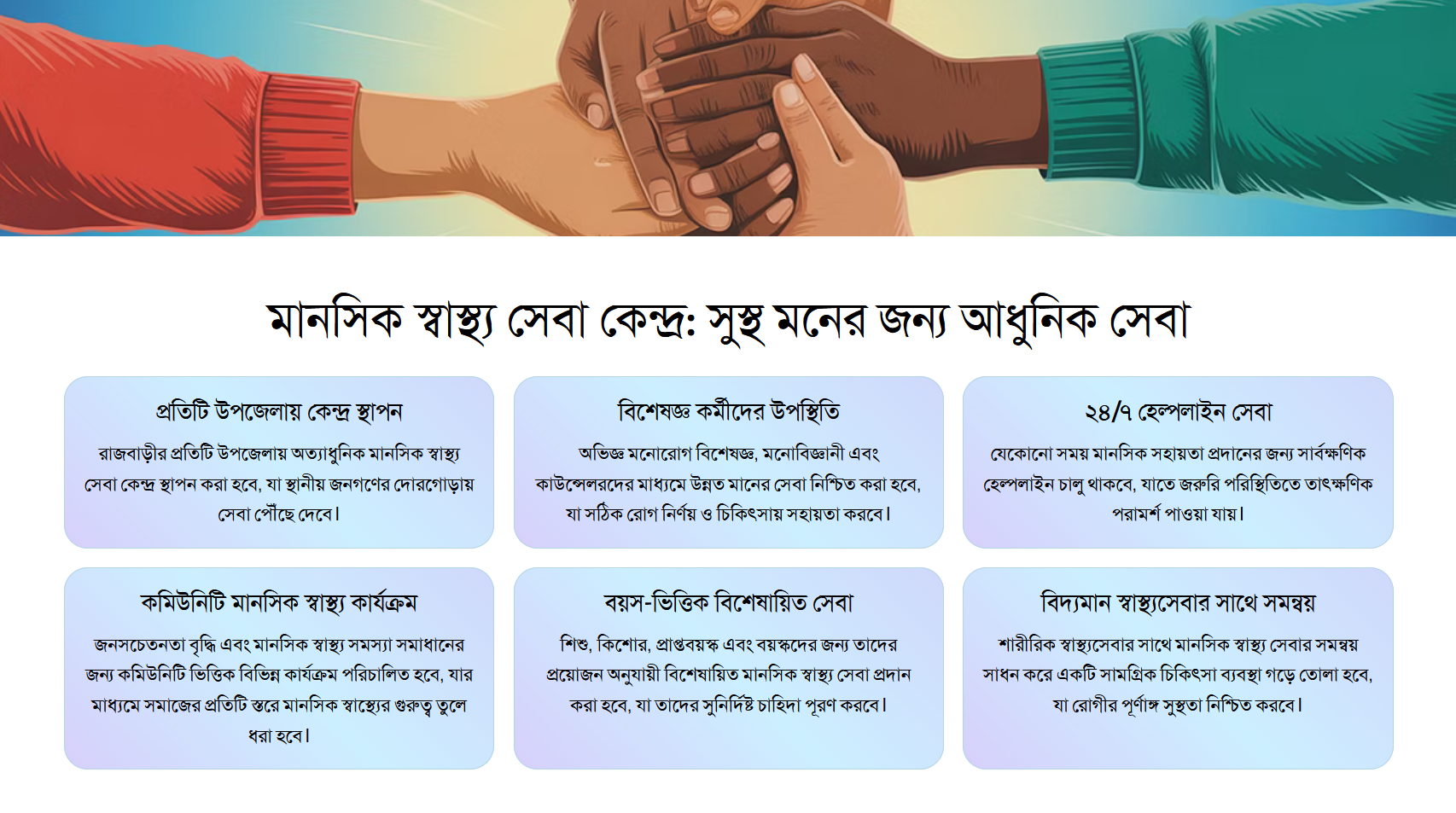 মানসিক স্বাস্থ্য সেবা কেন্দ্র