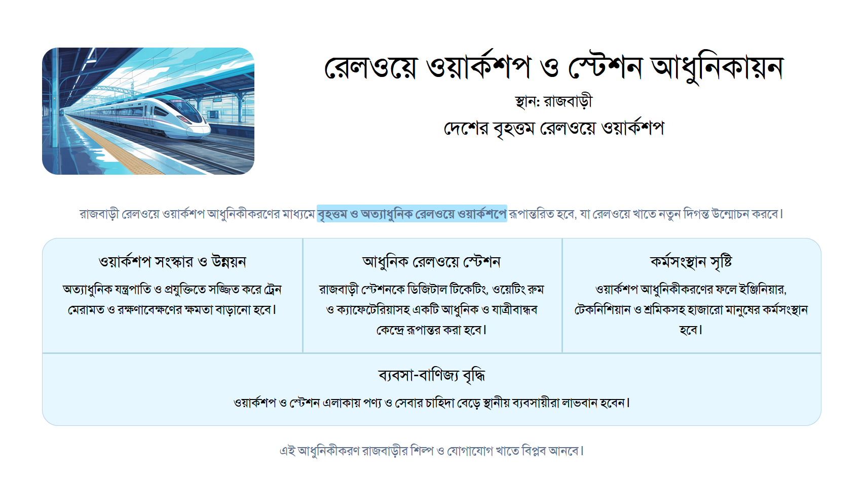 রেলওয়ে আধুনিকায়ন